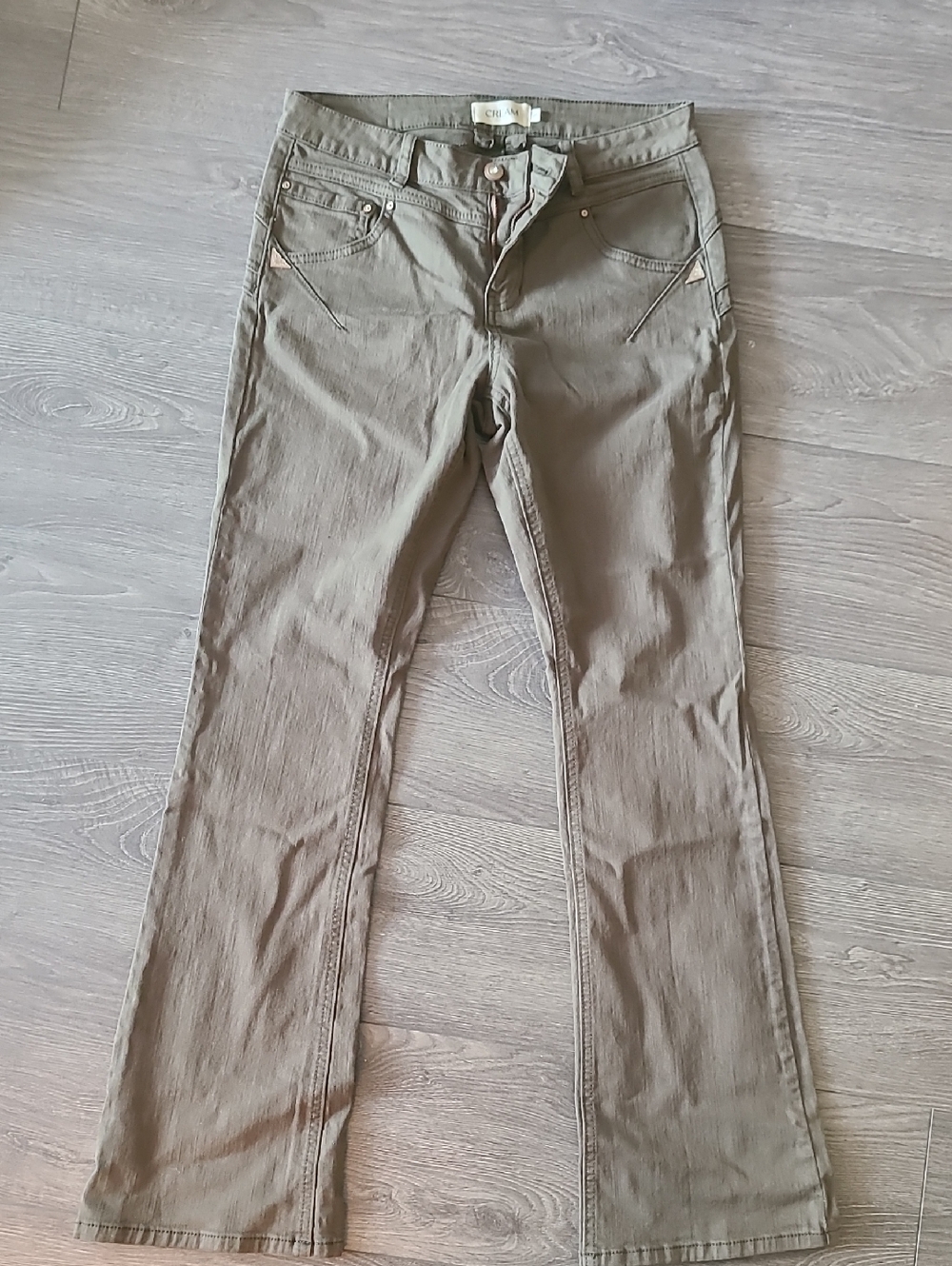 Olive Green Women's Bootcut Pants